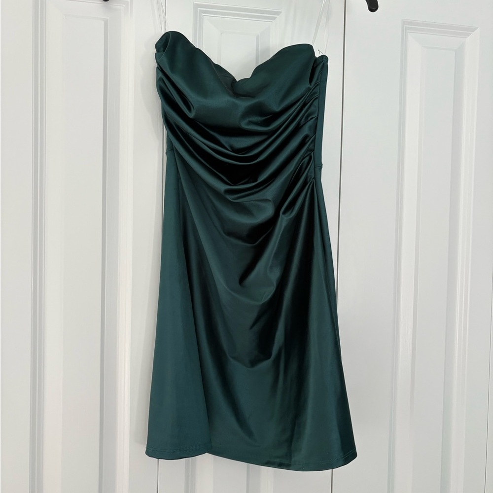 Windsor Green Strapless Sheath Dress